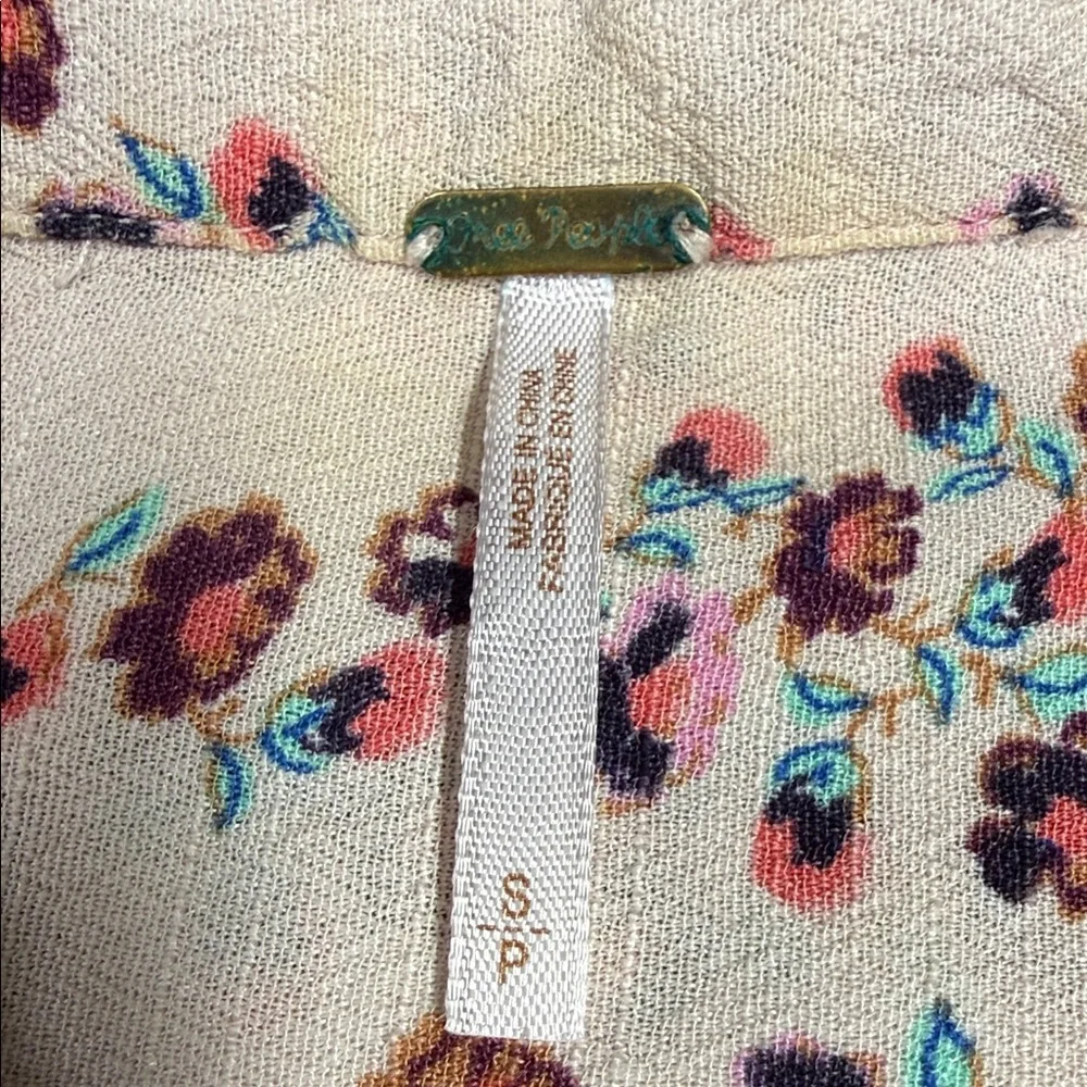 Free People Cream Floral Midi Dress - Picture 5 of 7